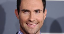 Adam Levine arrives at the Grammy Awards 2012