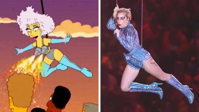 The Simpsons Predict Lady Gaga Half-Time Show